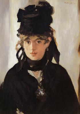 Berthe Morisot avec un bouquet de violettes