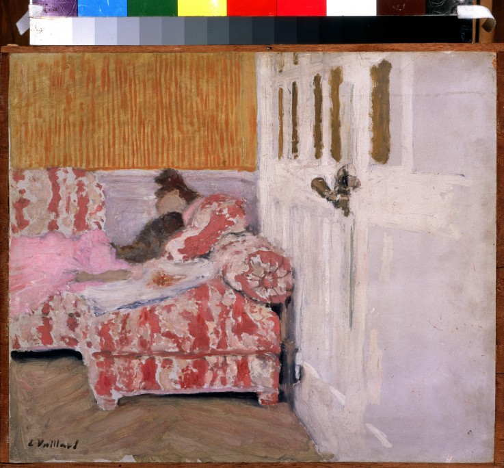 On the Sofa (The white room) à Edouard Vuillard