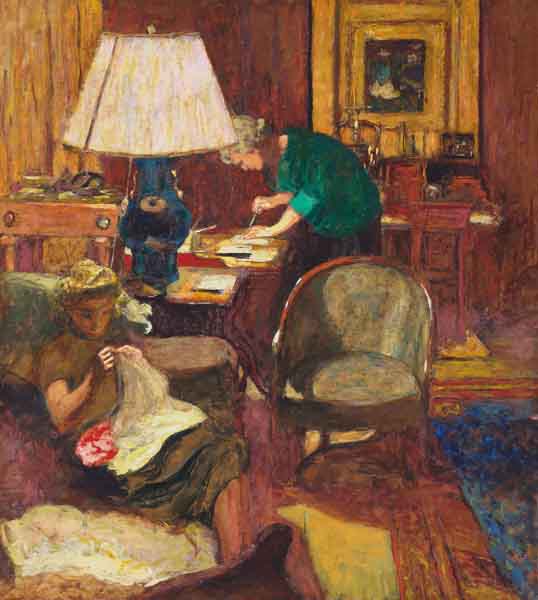 The Book Maker (oil on board)  à Edouard Vuillard