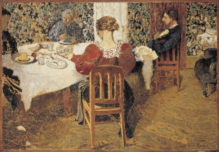 A table (Le Dejeuner) à Edouard Vuillard