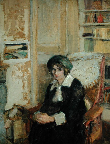 Lucie Belin at the Artist''s Home, 1912 (oil on board)  à Edouard Vuillard