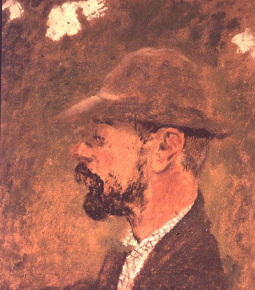 Portrait of Henri de Toulouse-Lautrec (1864-1901) c.1897-98 (oil on canvas)  à Edouard Vuillard