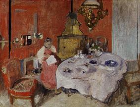 La salle à manger (MmeVuillard dans la salle à manger) à Edouard Vuillard
