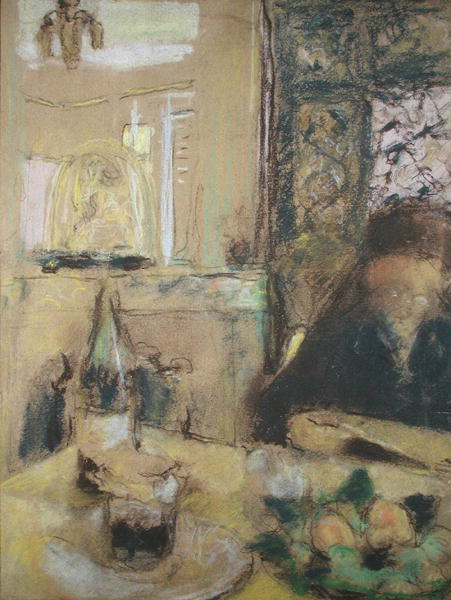 The Mother of the Artist Reading (pastel)  à Edouard Vuillard