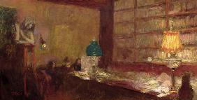 The Green Lamp, c.1898 (oil on board) 