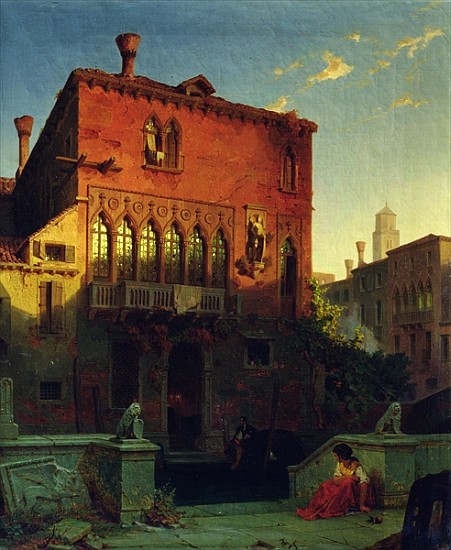 The House of Othello, the Moore in Venice à Eduard Gerhardt