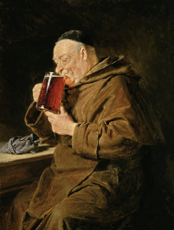 Le bon vivant (moine capucin) à Eduard Grützner