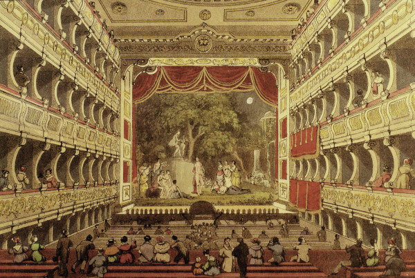 Vienna, Old Burgtheater, Interior à Eduard Gurk