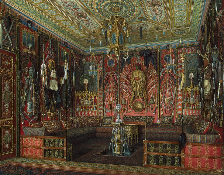 Turkish Room in the Catherine Palace in Tsarskoye Selo à Eduard Hau