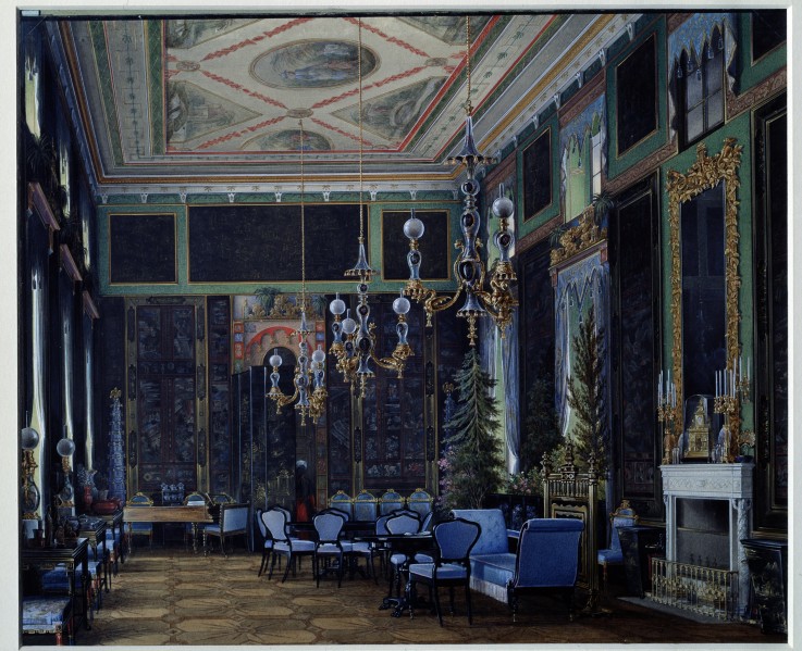 The Chinese room of the Great Palace in Tsarskoye Selo à Eduard Hau