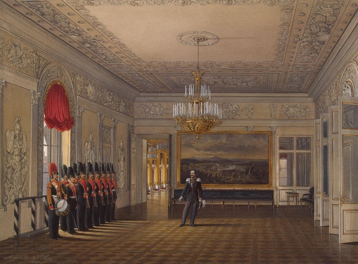 The Picket Hall in the Winter palace in St. Petersburg à Eduard Hau