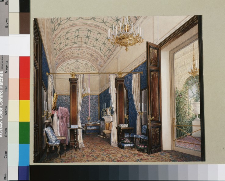 Interiors of the Winter Palace. The Dressing Room of Empress Alexandra Fyodorovna à Eduard Hau