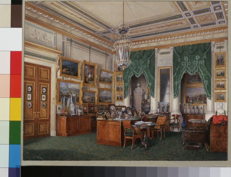 Interiors of the Winter Palace. The Study of Emperor Alexander II à Eduard Hau