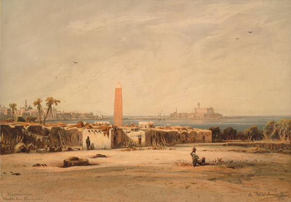Alexandria , Obelisk à Eduard Hildebrand