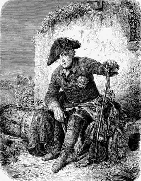 Frederick the Great (From the Illustrirte Zeitung) à Eduard Kretzschmar