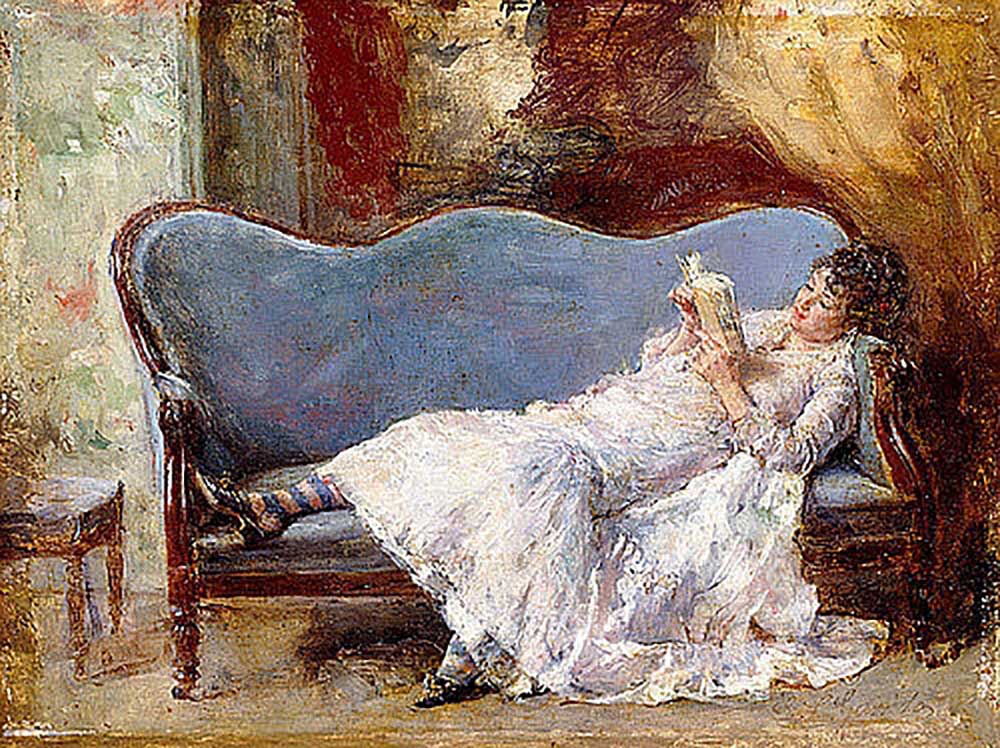 Reading lady à Eduardo-Leon Garrido