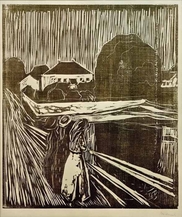 Die Mädchen auf der Brücke à Edvard Munch