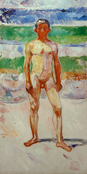 Badender Junge à Edvard Munch