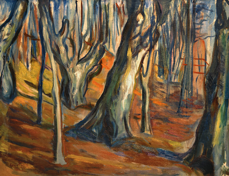 Autumn (Old trees, Ekely) à Edvard Munch