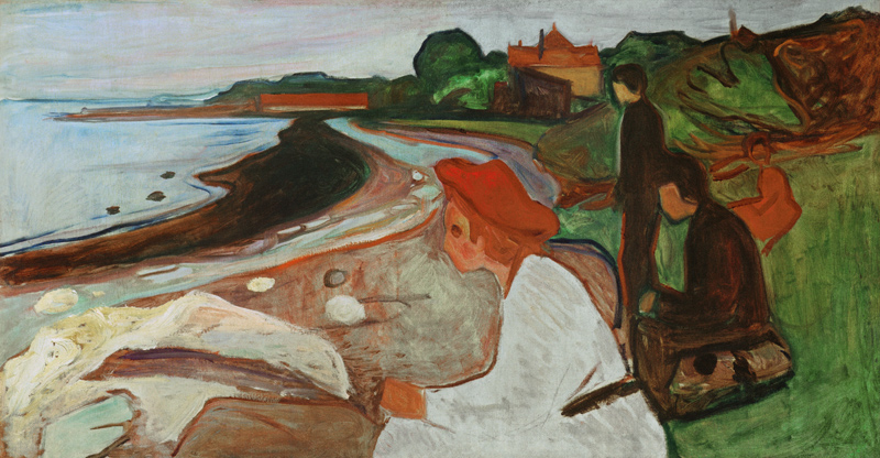 Mládež p&#345;i mo&#345;i à Edvard Munch