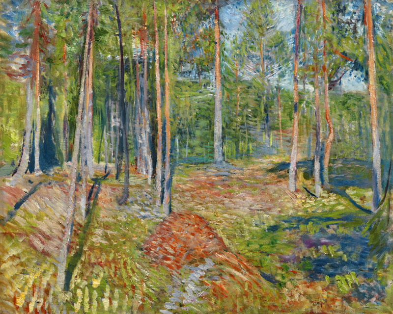 Pine Forest à Edvard Munch