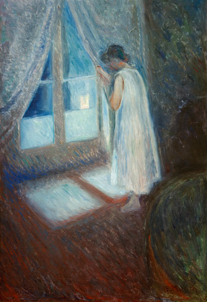 Das Mädchen am Fenster à Edvard Munch