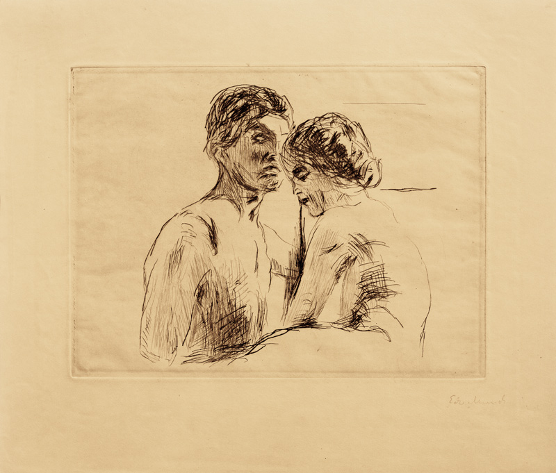 Mann und Frau à Edvard Munch