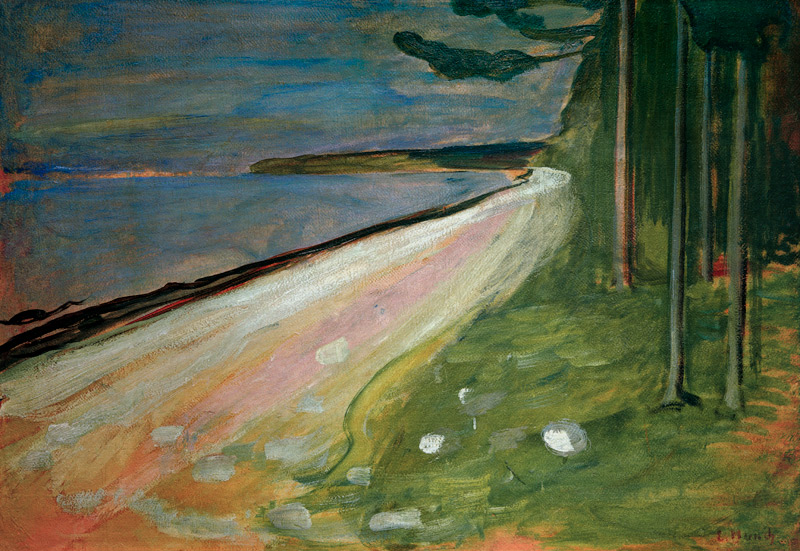 Munch, Beach near Asgardstrand à Edvard Munch