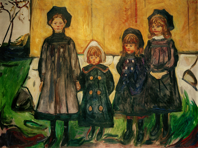 Four Girls in Asgardstrand à Edvard Munch