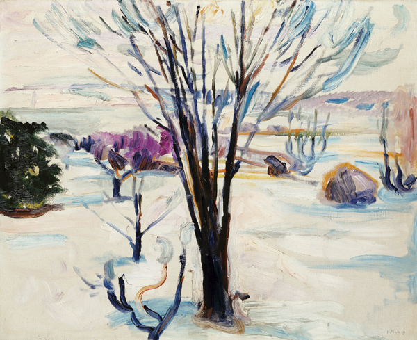 Winterlandschaft in Jeløya à Edvard Munch