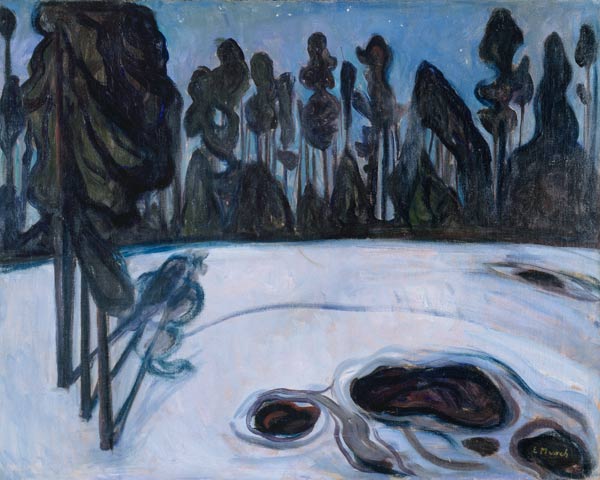 Winter landscape à Edvard Munch