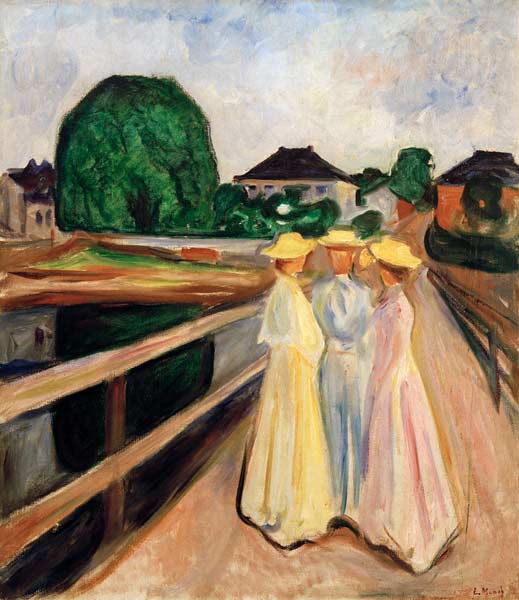Girls on the pier à Edvard Munch