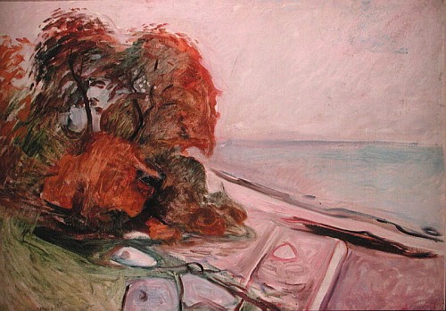 Beach with Group of Trees à Edvard Munch