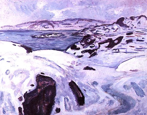 Coastal Scenery-Winter  à Edvard Munch