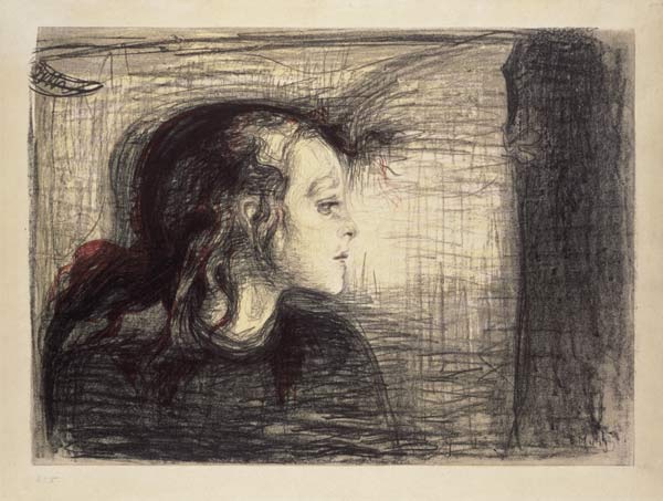 The sick Girl à Edvard Munch