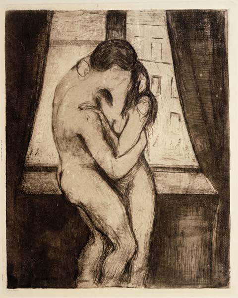 The Kiss à Edvard Munch