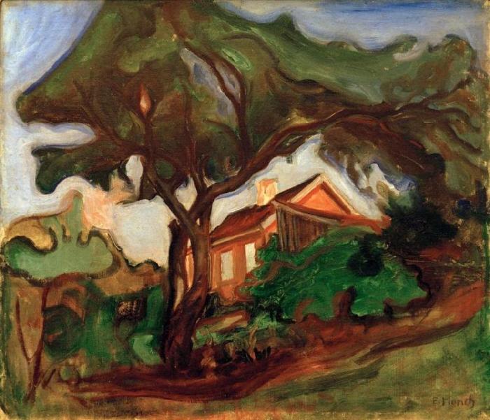 The apple tree (landscape) à Edvard Munch