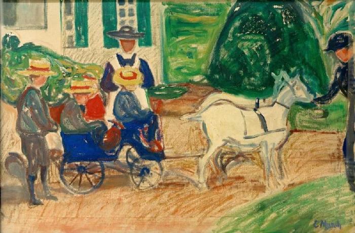 The Goat and Cart à Edvard Munch
