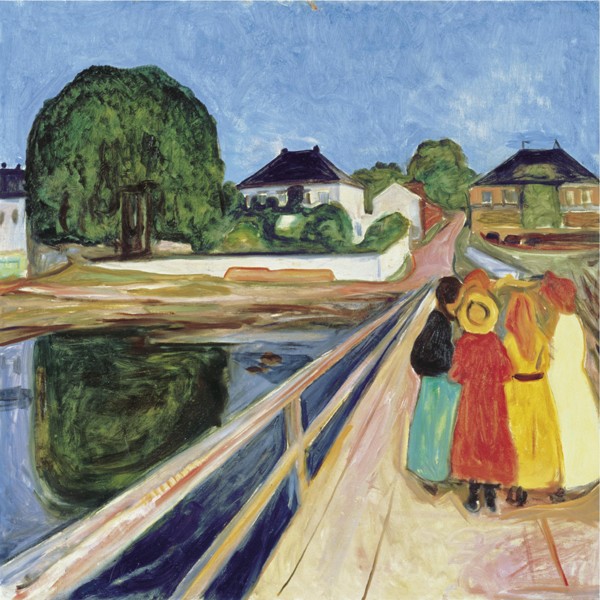 Girls on the bridge à Edvard Munch
