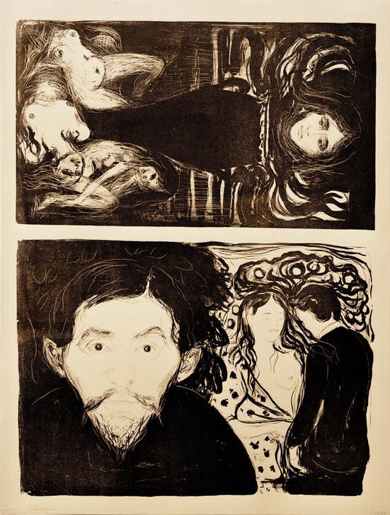 Jealousy I; The Elm Tree à Edvard Munch