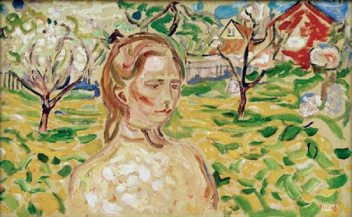 Munch, Woman in a garden à Edvard Munch