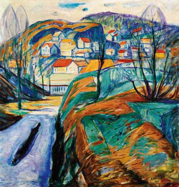 Frühling in Kragero à Edvard Munch