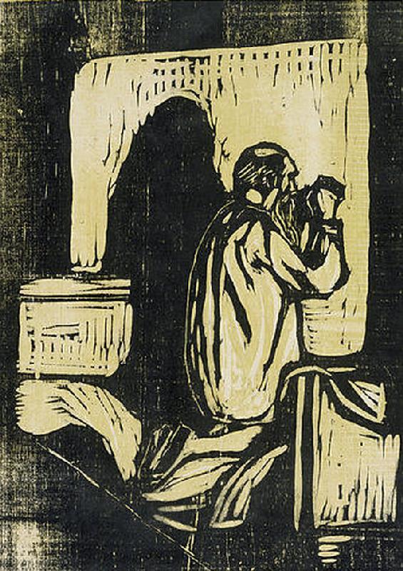 Gebet eines alten Mannes à Edvard Munch
