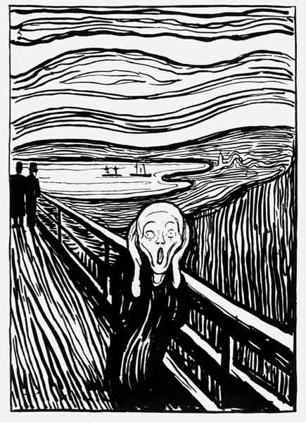 Screaming à Edvard Munch