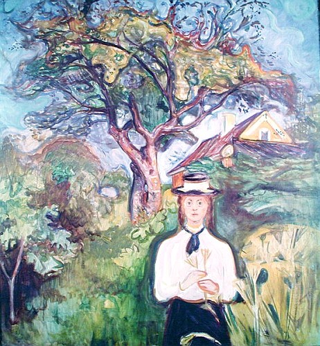 Girl under Apple Tree à Edvard Munch