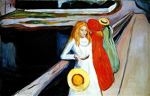 Girls on the Bridge  à Edvard Munch