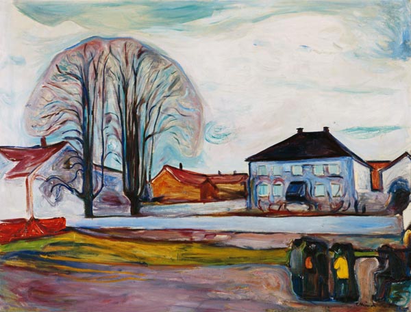 House in Aasgaardstrand à Edvard Munch