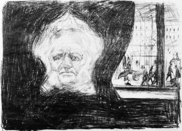 Ibsen at Café à Edvard Munch