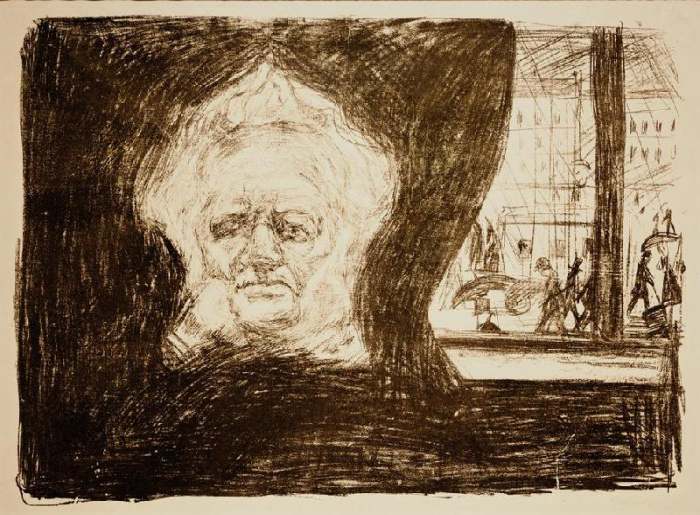 Ibsen in the Cafe of the Grand Hotel à Edvard Munch