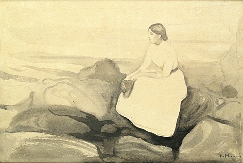 Inger on the Beach à Edvard Munch